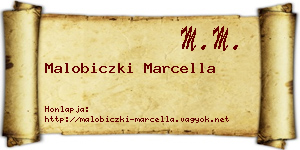 Malobiczki Marcella névjegykártya
